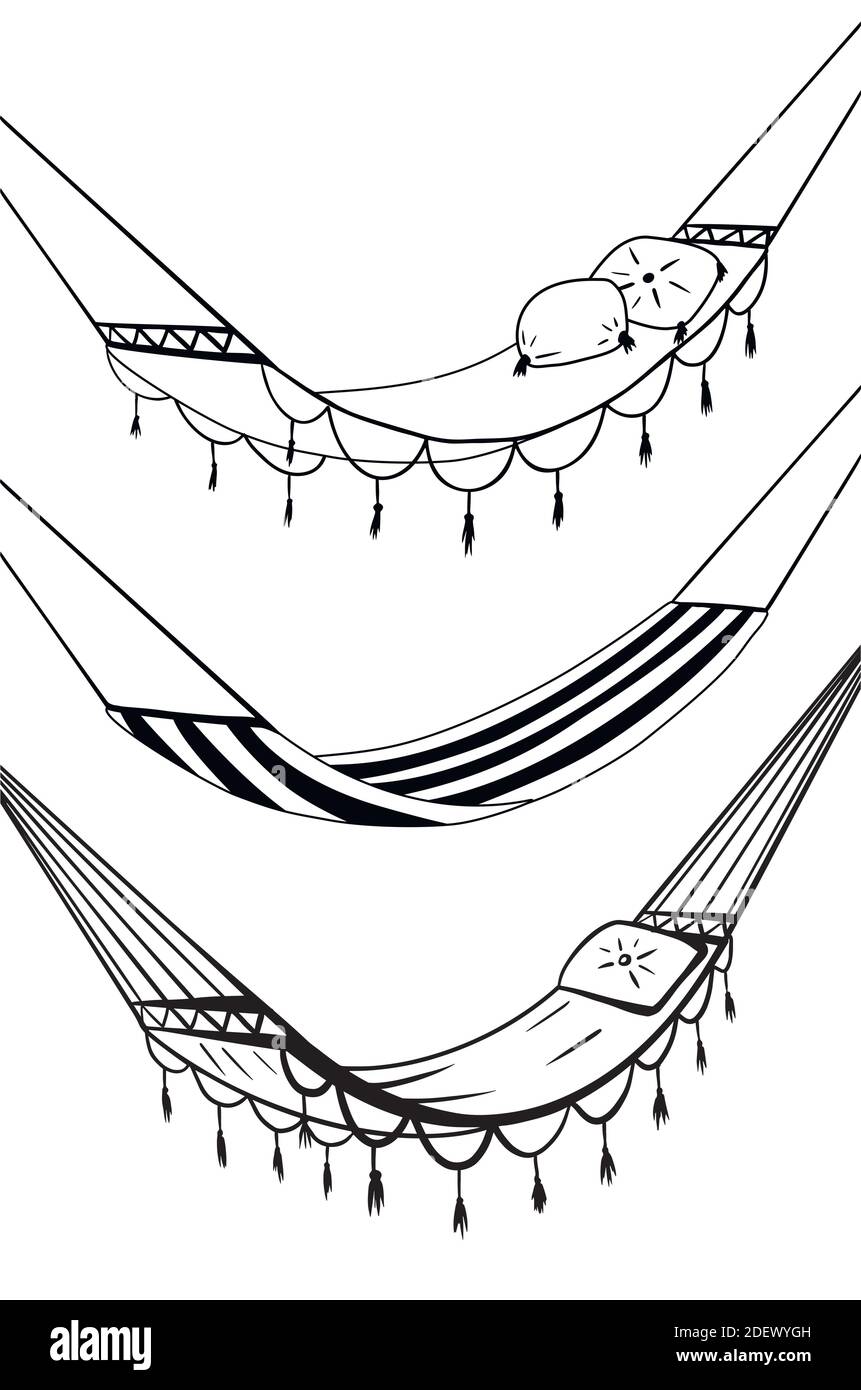 Hamacas imãgen vectorial de stock