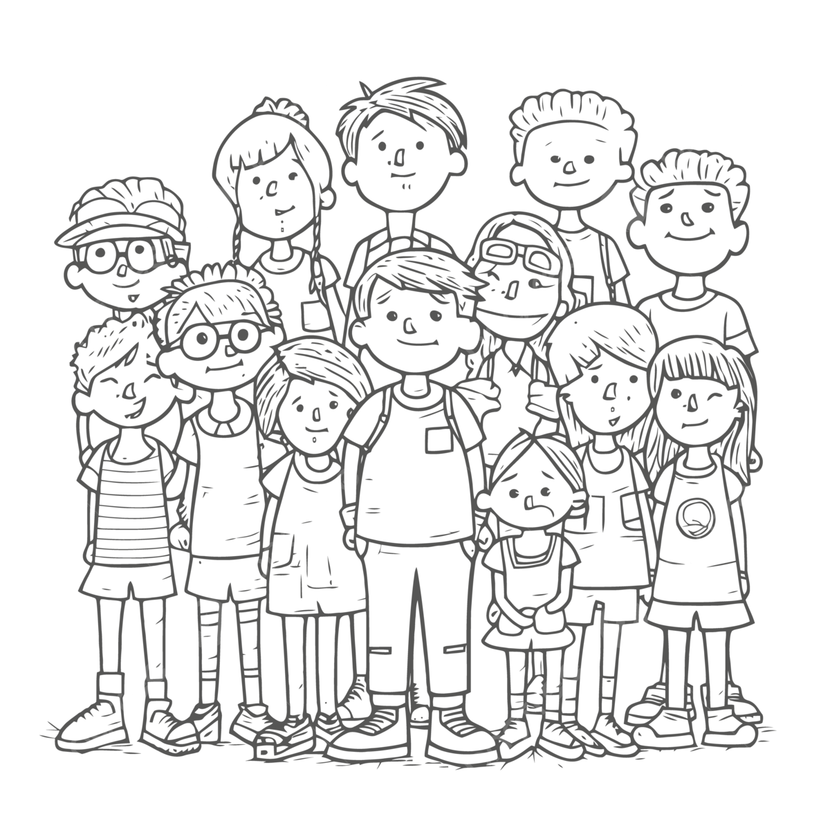 Dibujo de grupos personas para colorear pãginas bozo boceto vector png dibujos dibujo de ala gente dibujando dibujo de anillo png y vector para dcargar gratis
