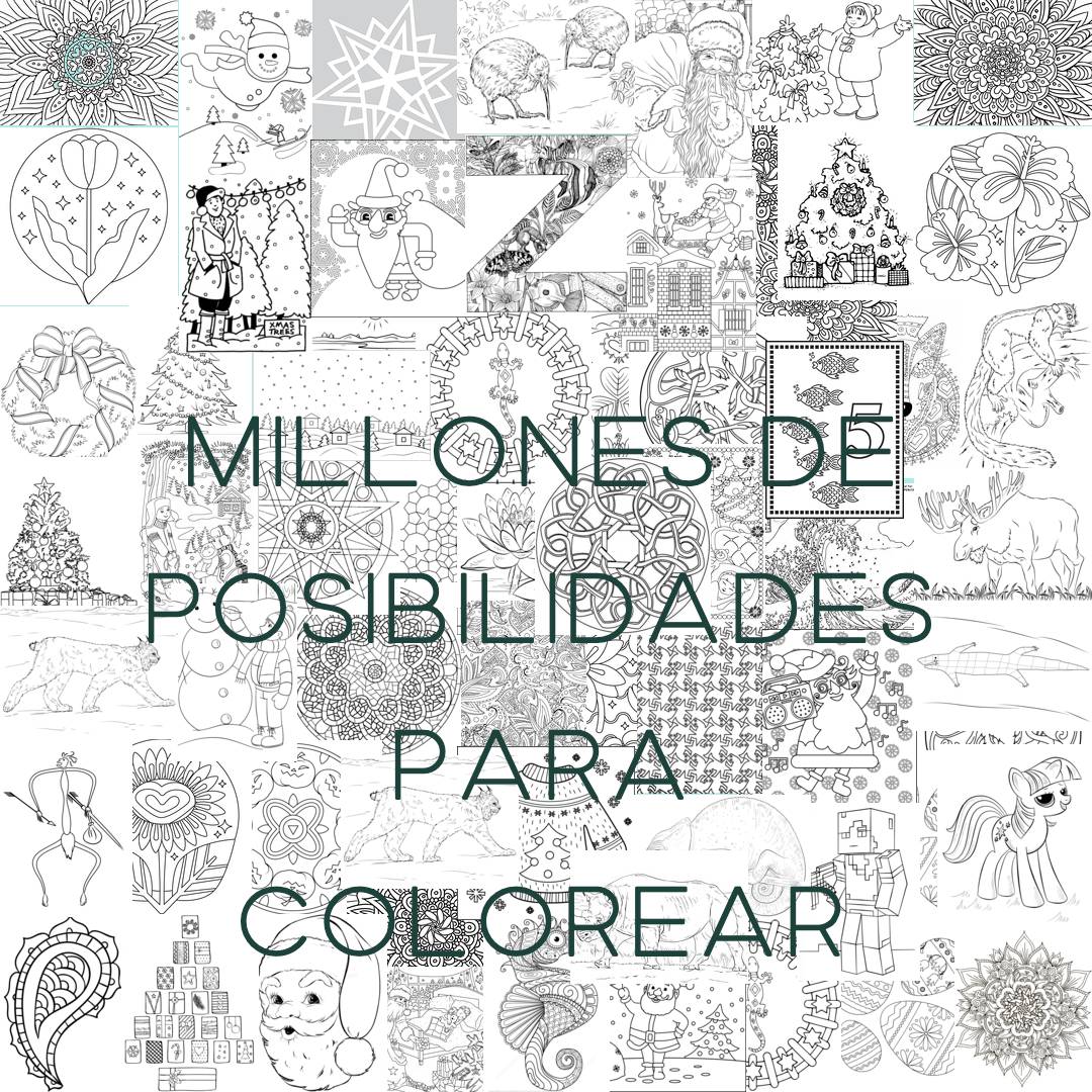 Dibujos para colorear fiestas y cumples facil y rapido