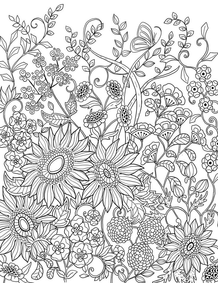 Mon jardin intãrieur coloring book agenda on behance adult coloring pages coloring pages adult coloring