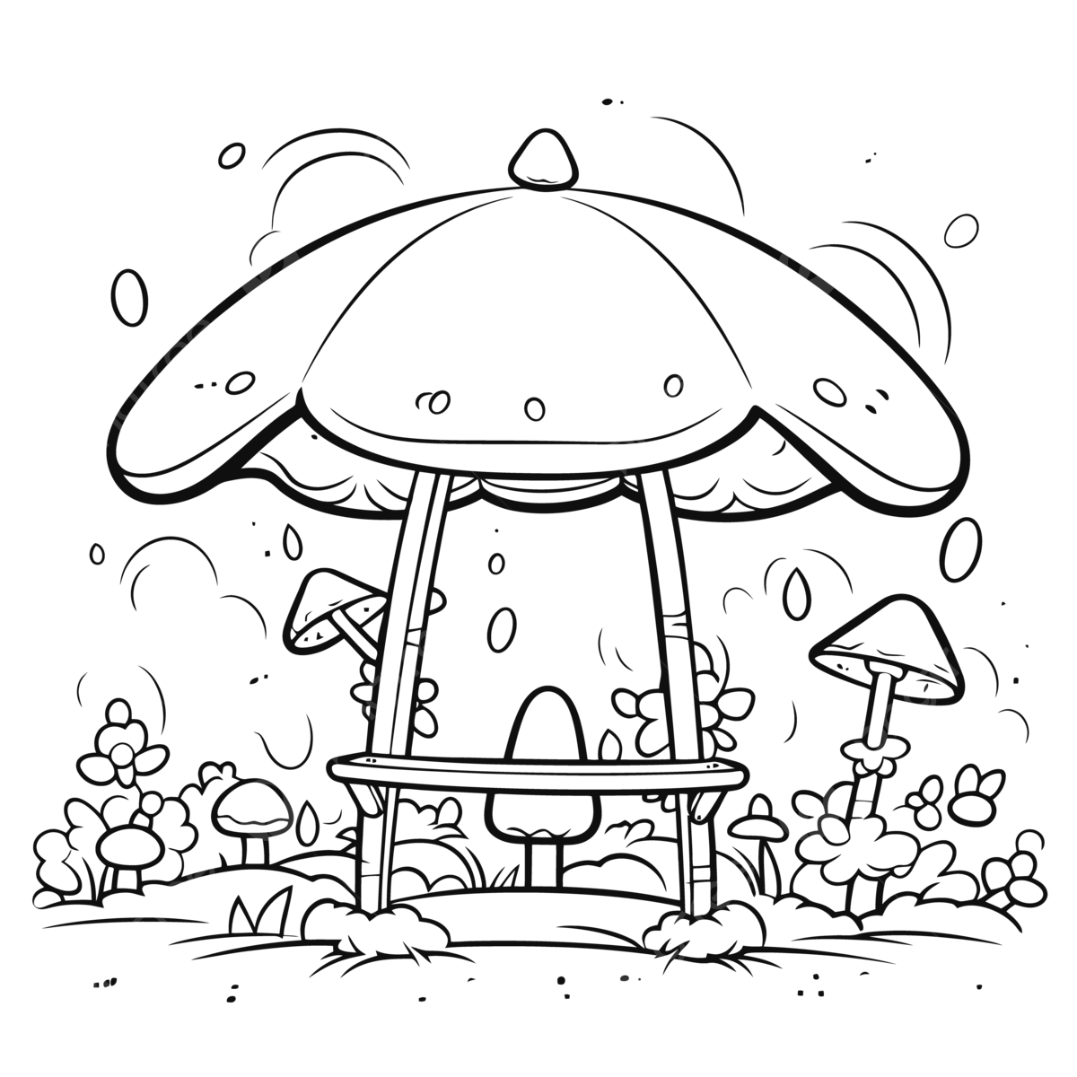 Dibujo de dibujos de jardin hongos para colorear vector png dibujos dibujo de setas dibujo de ala dibujo de anillo png y vector para dcargar gratis