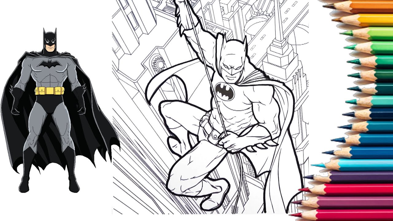 Batman coloring pages actually the first batman coloring book superheros batman colorgoart