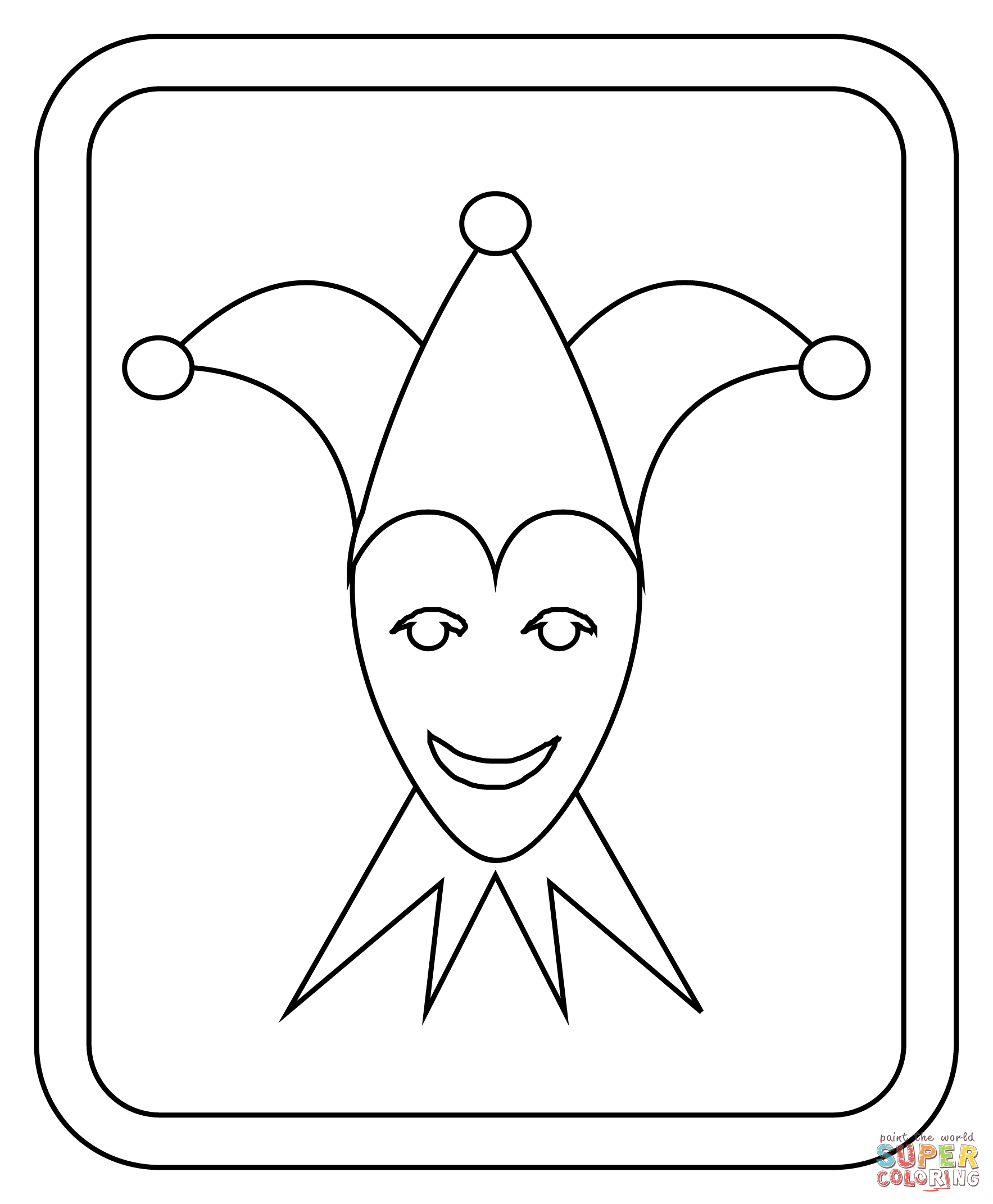 Joker coloring page free printable coloring pages