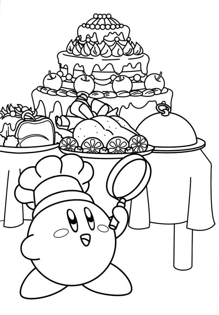 Kirby coloring pages pdf for kids