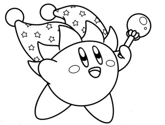Kirby coloring pages pdf for kids