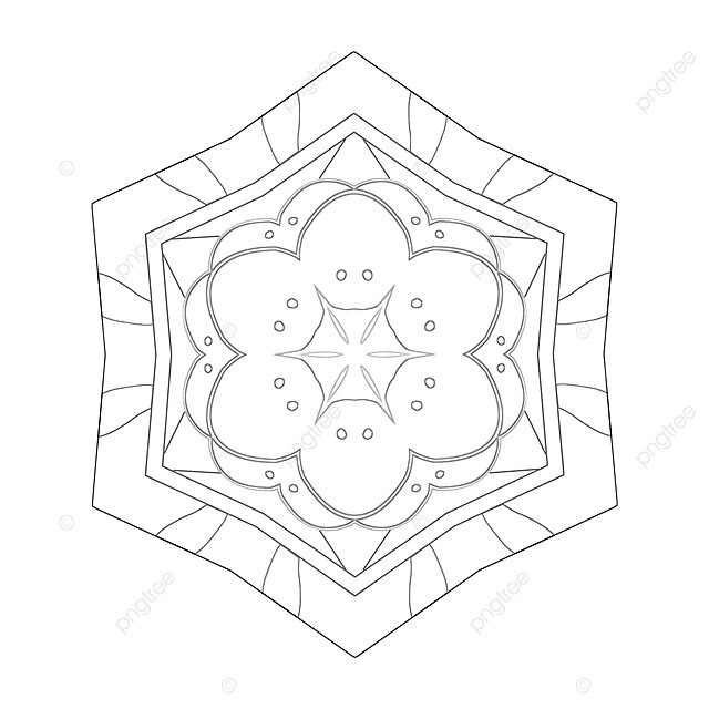 Fondo ilustraciãn de libro para colorear forma de flor geomãtrica dale vida foto e imagen para dcarga gratuita