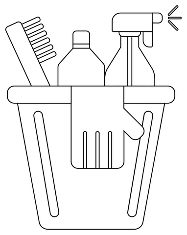 Dibujo de limpieza de la casa para colorear dibujos para colorear imprimir gratis
