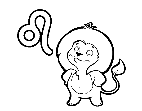 Leo coloring page