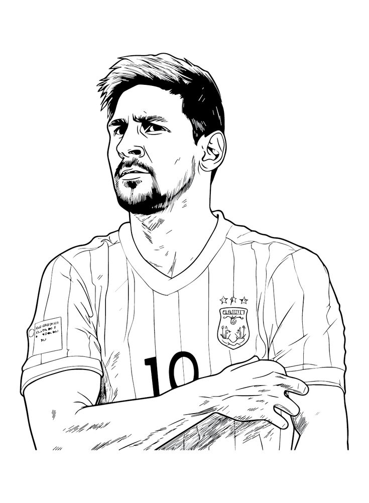 Lionel messi coloring pages