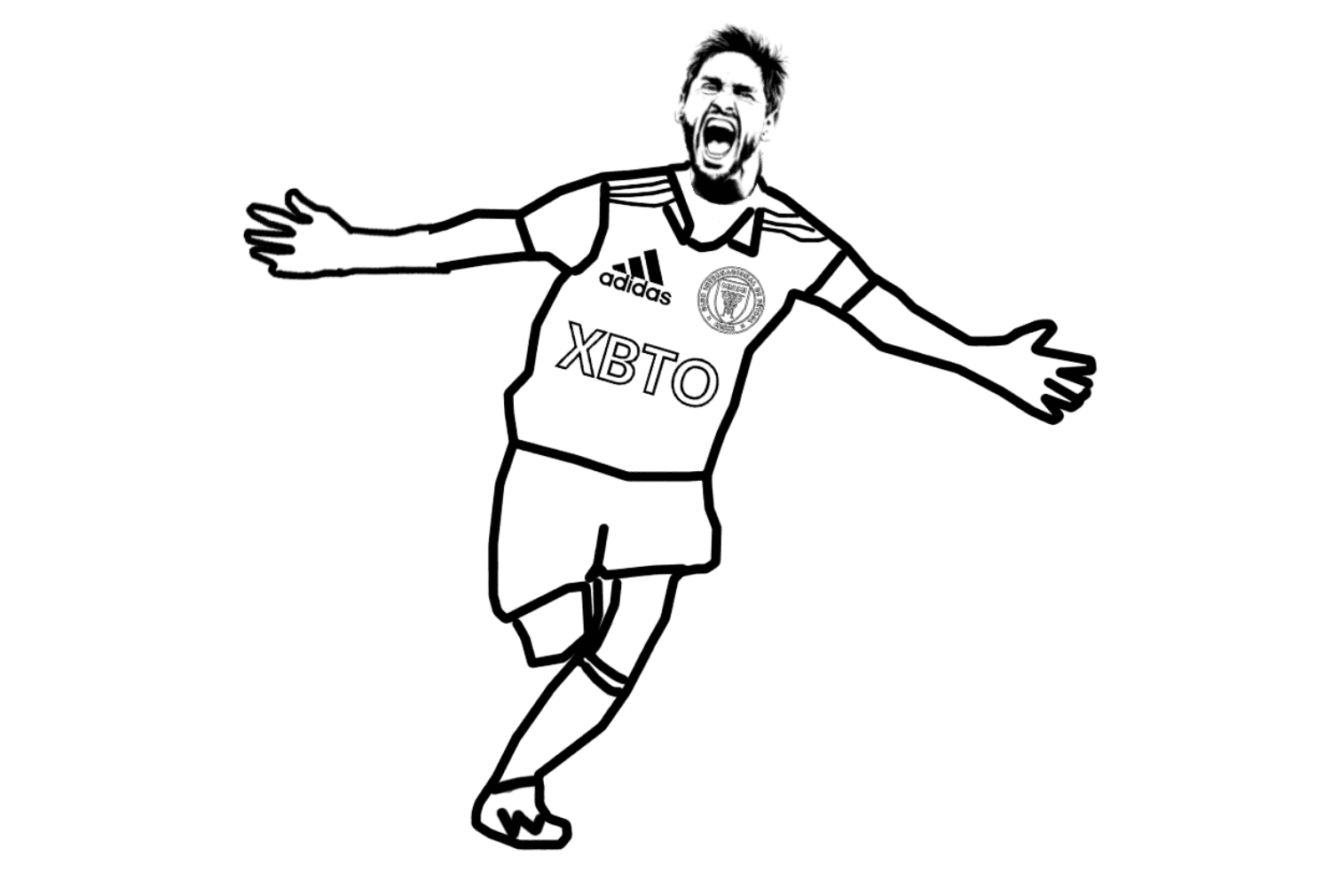 Dibujos para colorear de lionel messi