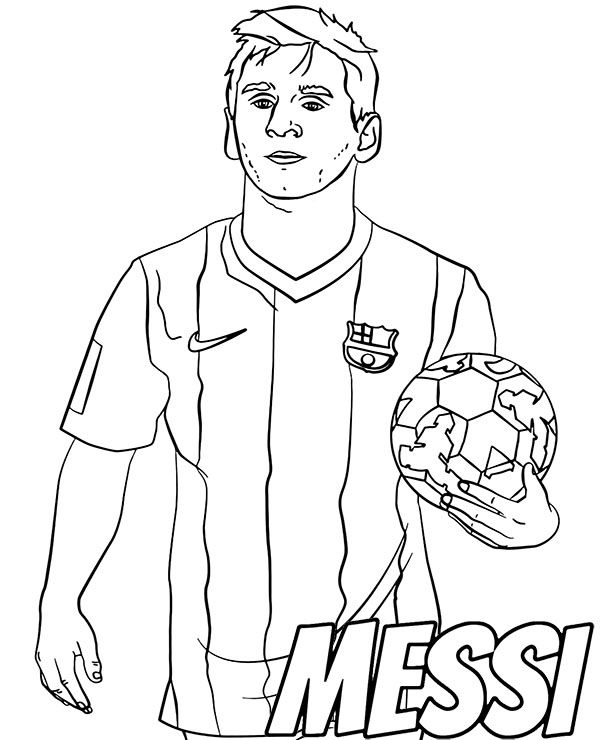 Lionel messi free coloring page football coloring pages messi sports coloring pages