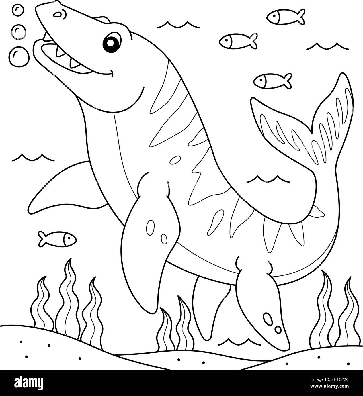 Mosasaurs cut out stock images pictures