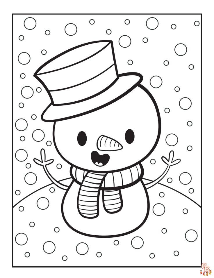 Kawaii christmas coloring pages hojas imprimibles gratis para niãos