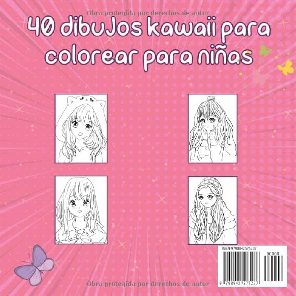 Libro para colorear kawaii para niãas de a aãos dibujos kawaii ãºnicos para colorear para niãas dibujos sãºper lindos inspiraciãn de princesa anime manga chibis aãos