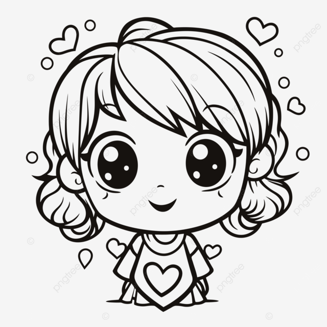 Dibujo de dibujos para colorear ninos y ninas vector png dibujos dibujo de niãa dibujo de anillo dibujo infantil png y vector para dcargar gratis