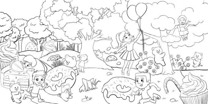 Crear un libro para colorear para niãos un libro de actividad para niãos