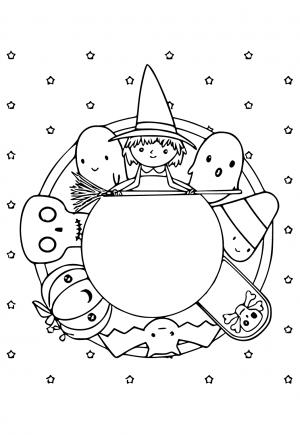Dibujos e imagenes octubre para colorear y imprimir gratis para adultos y niãos