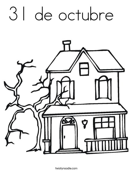 De octubre coloring page