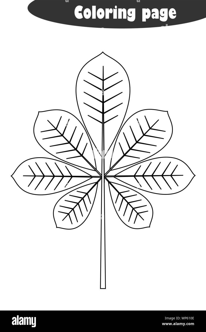 Colorear otoão imãgen de stock en blanco y negro