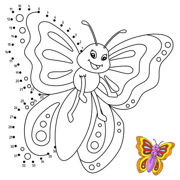 Cute funny coloring page butterfly provides hours coloring fun children stock vector by abbydesign