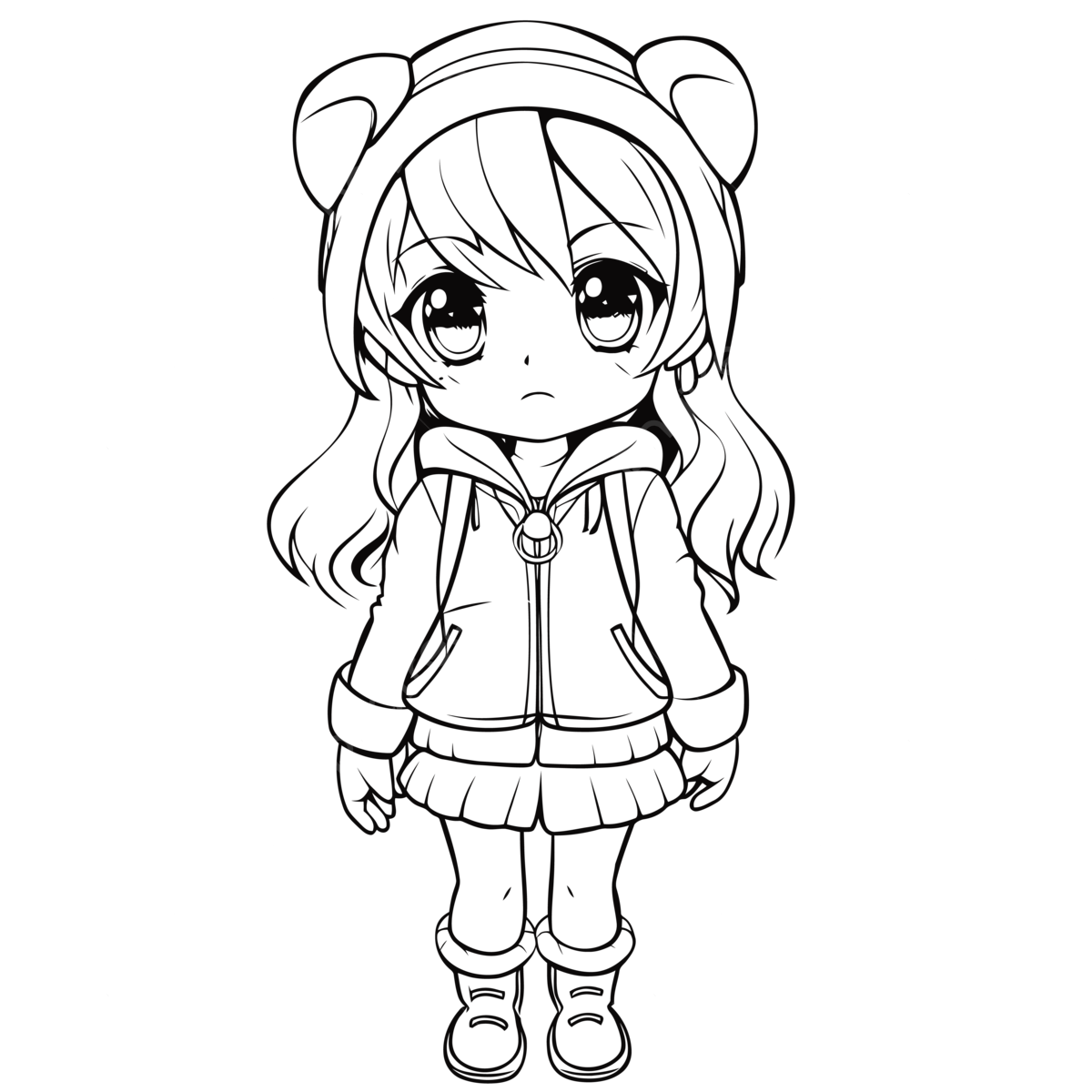 Realistic anime outline png transparent images free download vector files