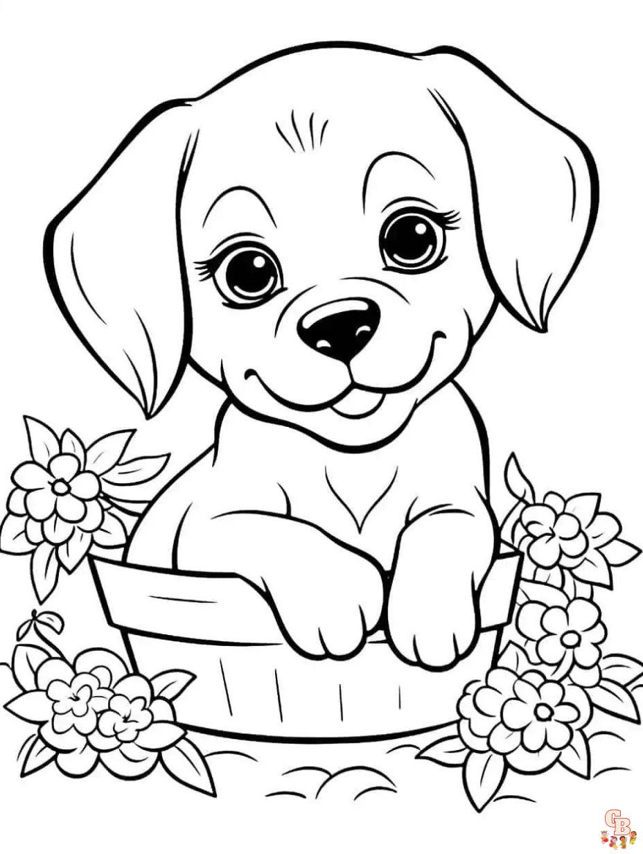Perros dibujos para colorear to print