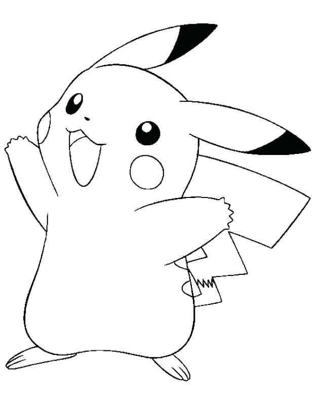 Simple pikachu coloring pages pdf ideas for children