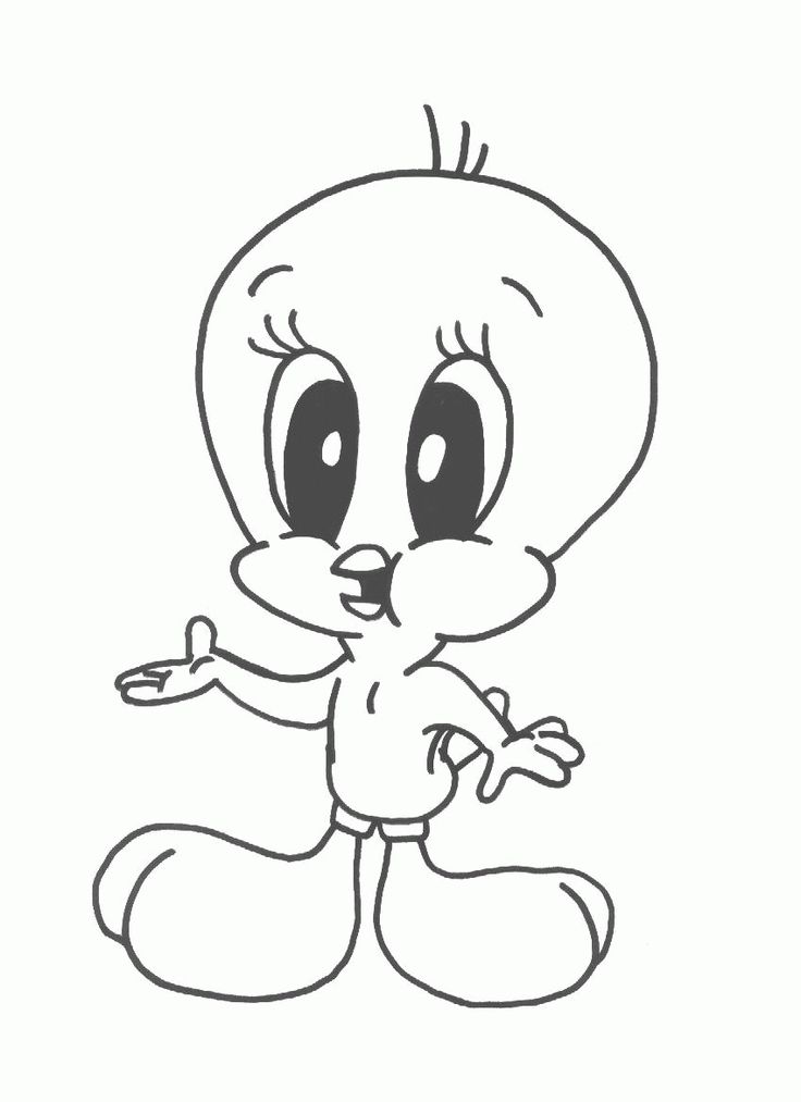 Tweety coloring pages dibujos de piolin piolin para dibujar arte de mapa mural