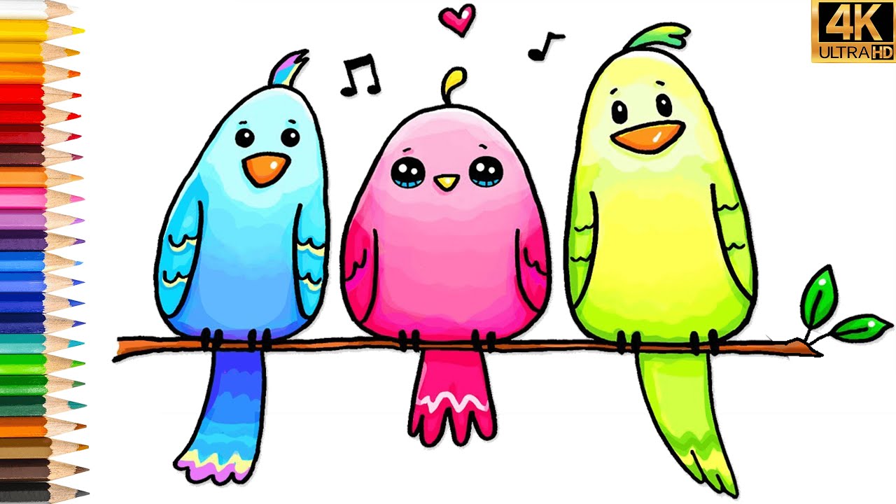 Lindo dibujo de aves ðo dibujar un pajaro facil ðfotos de dibujo ðdibujos fãciles