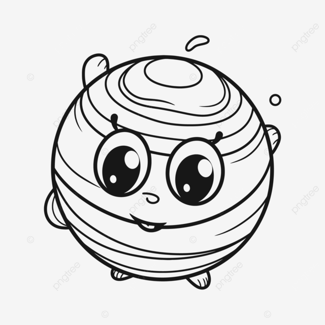 Dibujo de imagen dibujos animados un planeta planetario pãgina para colorear con boceto contorno ojos vector png dibujos dibujo del coche dibujo de dibujos animados dibujo del planeta png y vector para