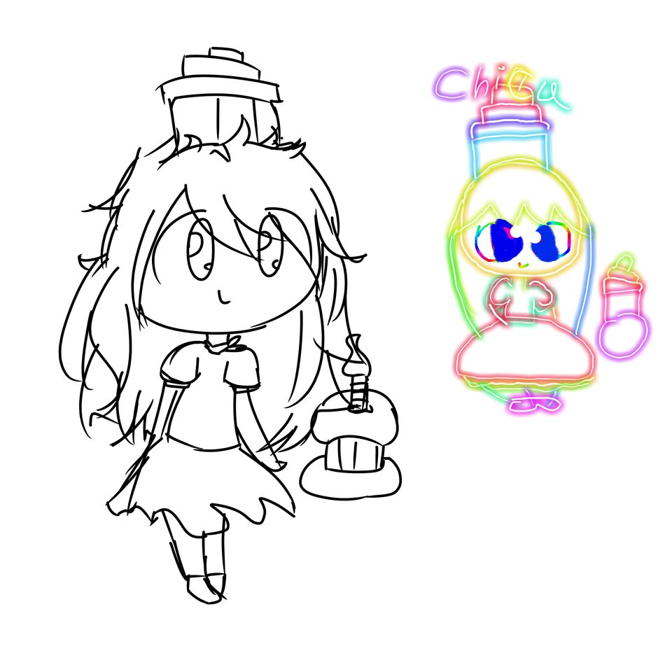 Este es un dibujo de mi prima aiko