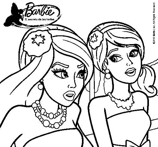 Dibujo de y su amiga para colorear