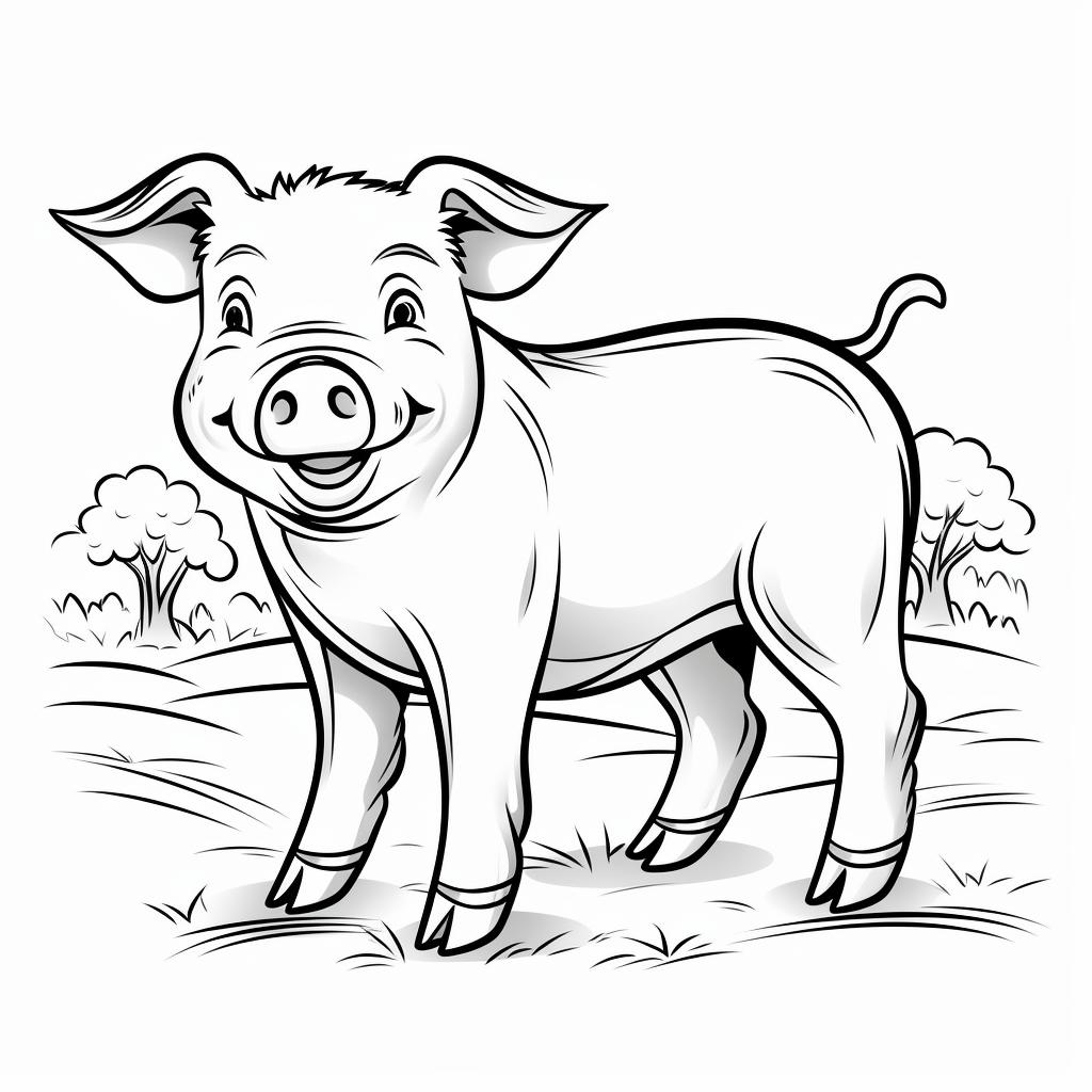 Dibujos de cerdo para colorear