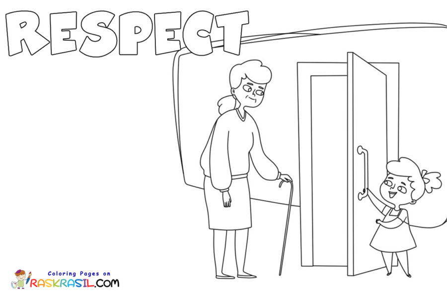 Respect coloring pages