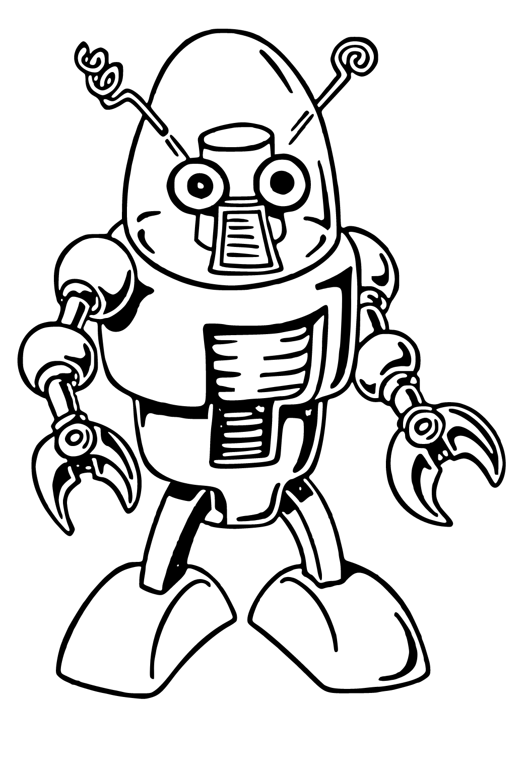Mejor felicitaciãn robot difãcil para colorear y imprimir gratis para adultos niãas y niãos