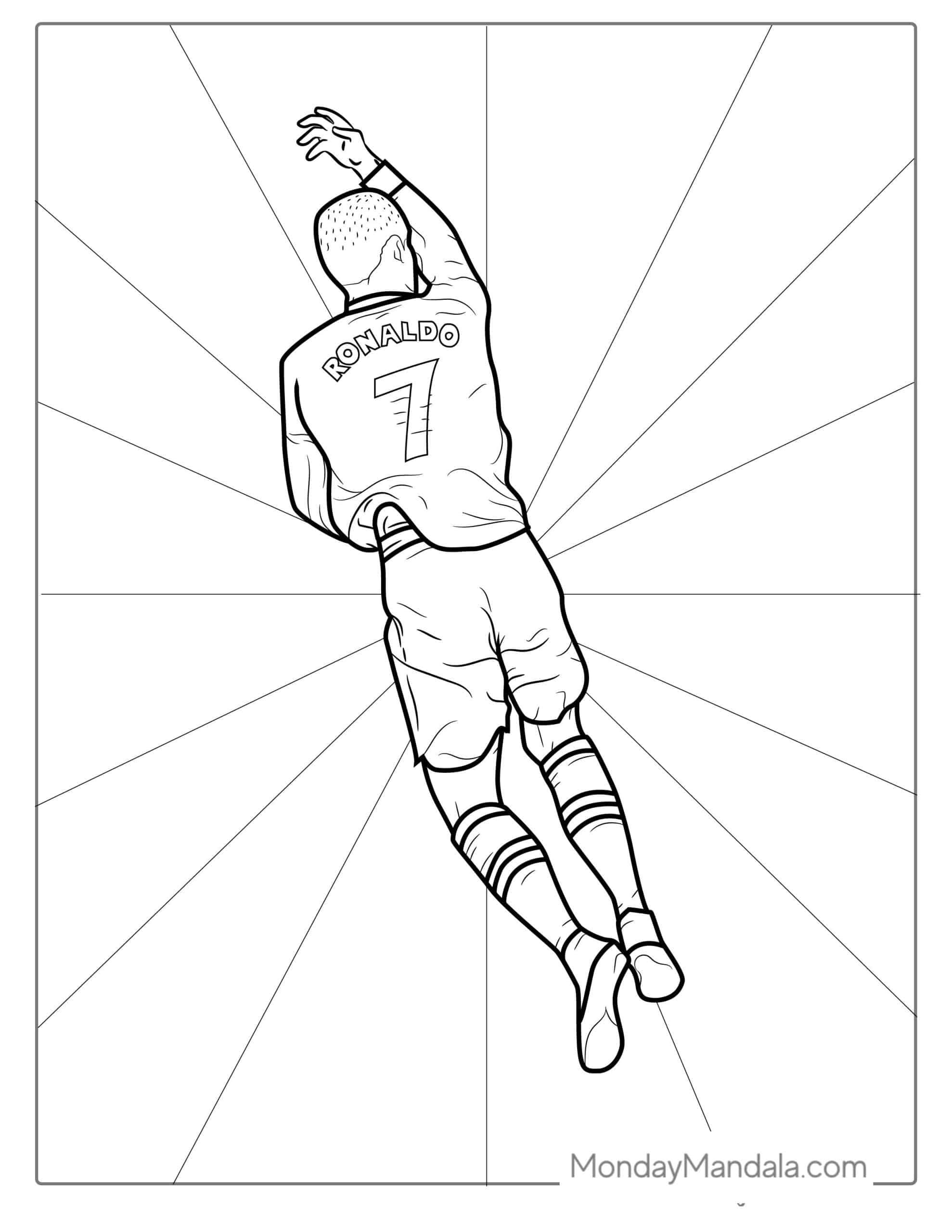Ronaldo coloring pages free pdf printables ronaldo cristiano ronaldo coloring pages