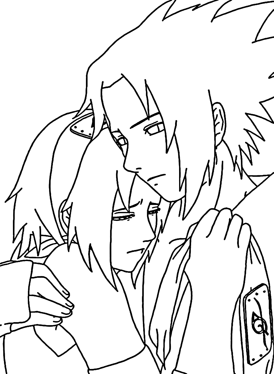 Sasuke coloring pages