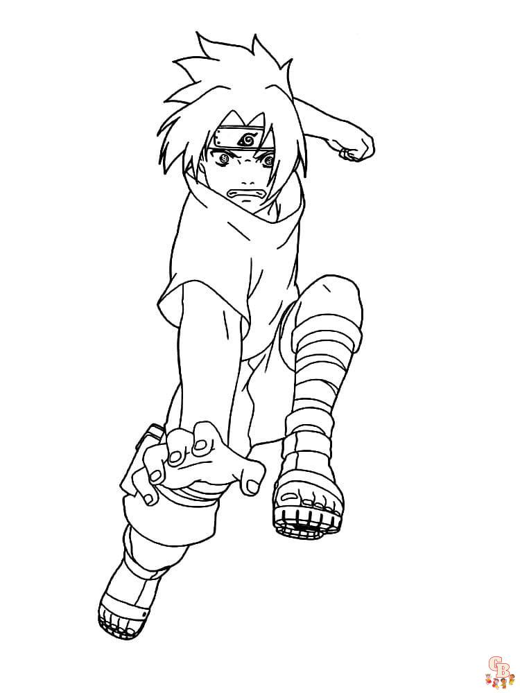 Sasuke para colorir desenho do sasuke uchiha para colorir