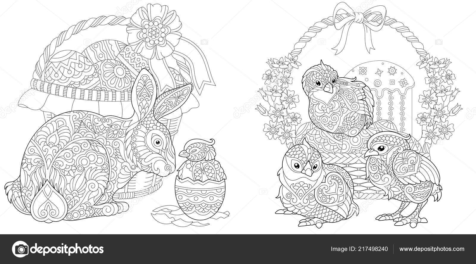 Semana santa pãginas para colorear libro para colorear para adultos vector de stock por sybirko