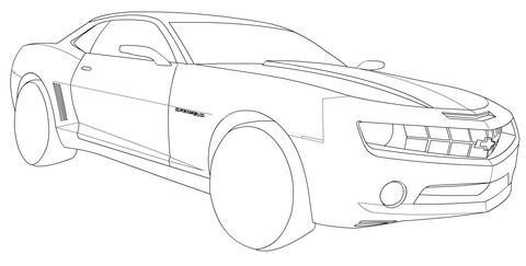 Chevrolet camaro coloring page free printable coloring pages