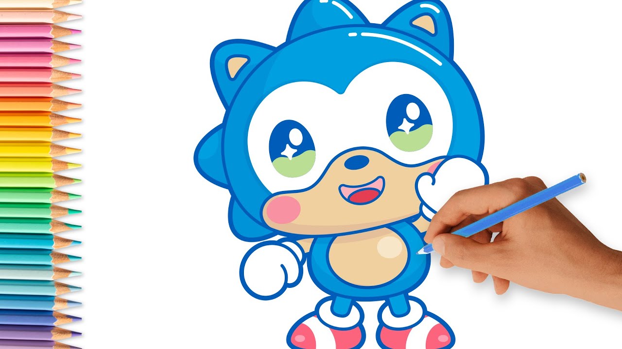 Dibujar a sonic fãcil paso a paso
