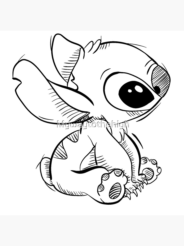 Stitch draft from lilo and stitch poster for sale by mywaytothehigh