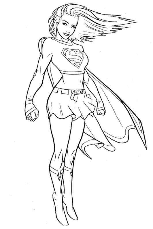 Supergirl coloring pages superhero coloring pages superhero coloring spiderman coloring