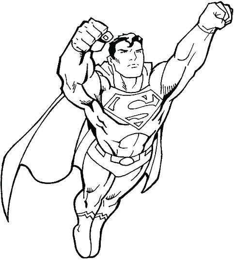 Superhero coloring pages