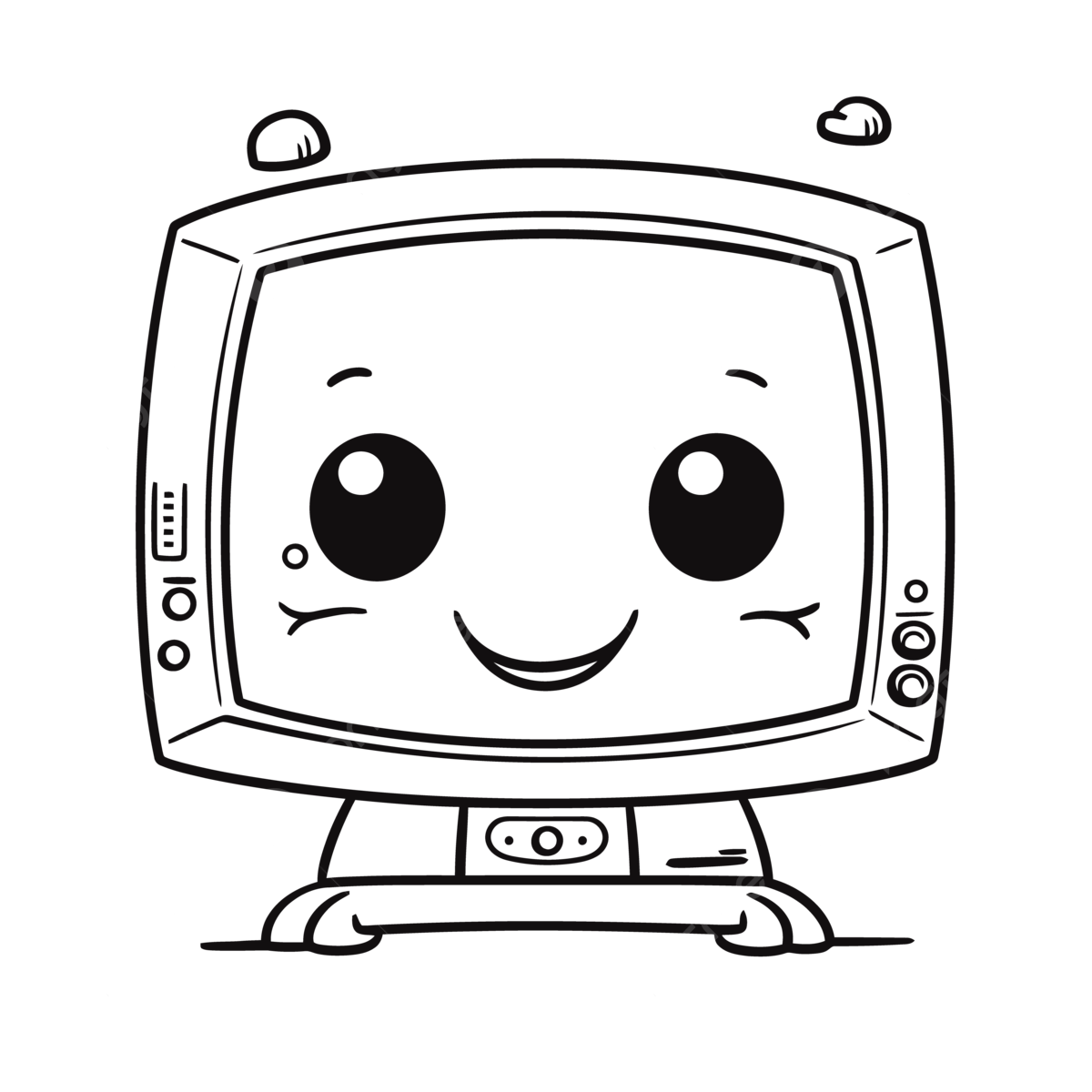 Dibujo de lindo tv para colorear elegante imprimible nuevos niãos papel pintado quema bosquejo vector png dibujos dibujo de ala dibujo de anillo dibujo infantil png y vector para dcargar gratis
