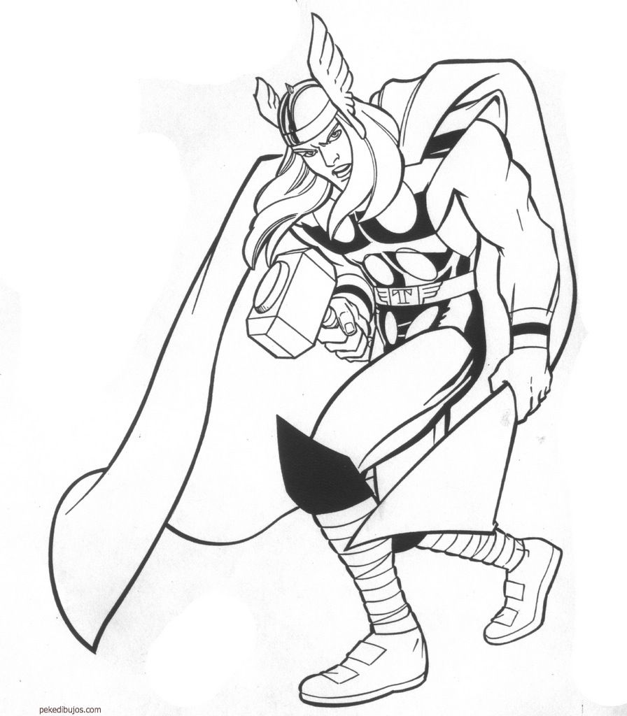 Dibujos de thor para colorear avengers coloring superhero coloring pages avengers coloring pages