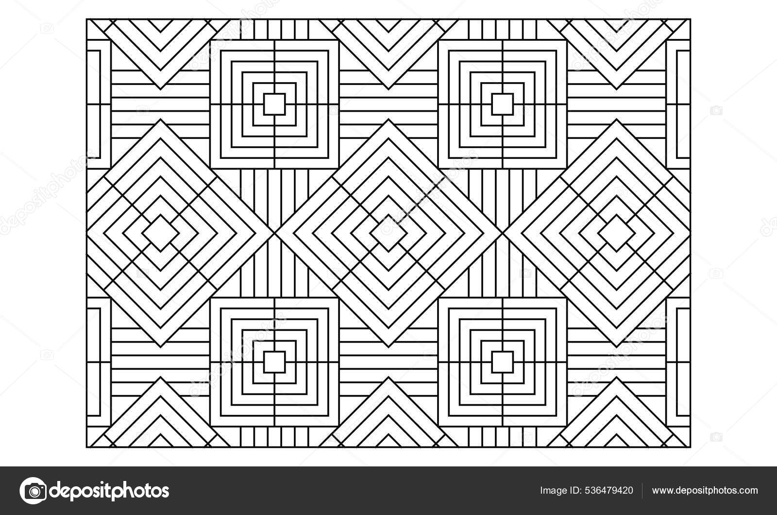 Dibujos para colorear del paisaje para adultos dibujo para colorear vector de stock por vectorari