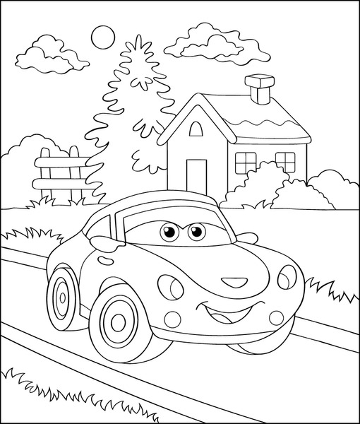 Imãgenes fotos de stock objetos en d y vectores sobre coloring book cars