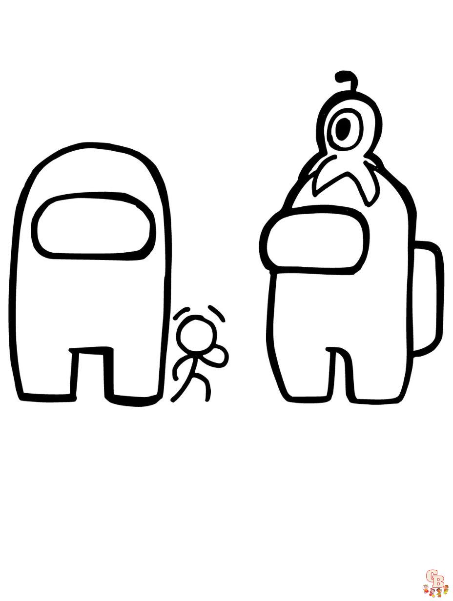Among us coloring pages