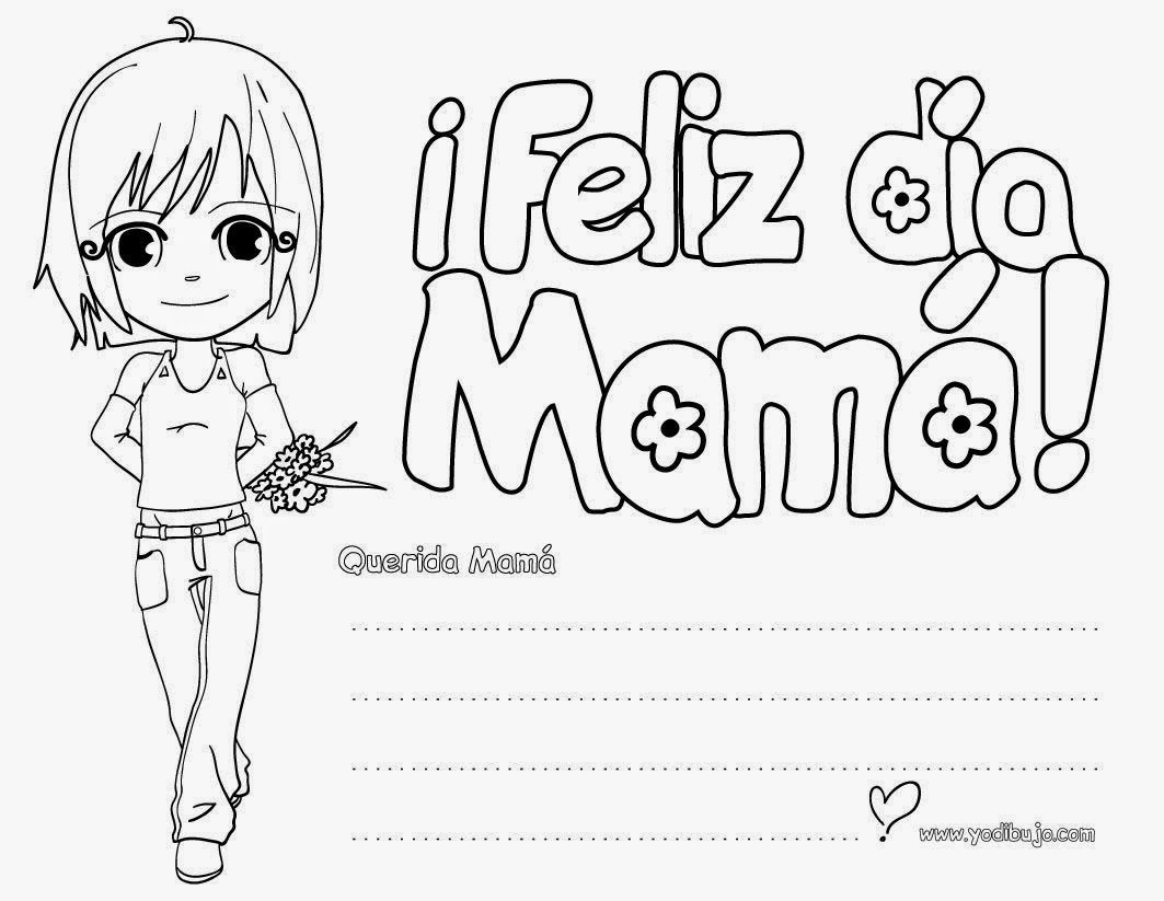 Tjetas del dãa de la madre pa colore tjetas del dãa de las madres feliz dãa de la madre dia de las madres